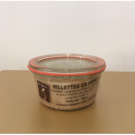 RILLETTES DE PORC 180GR