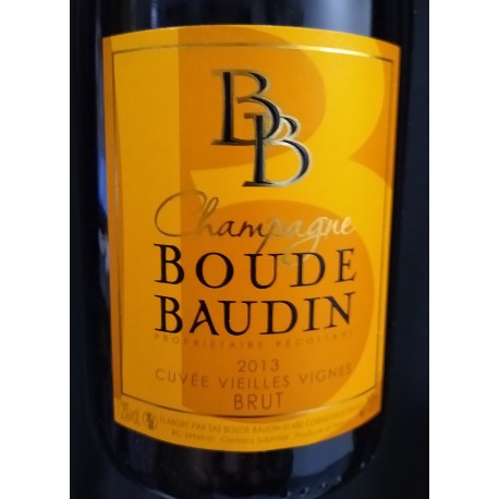 CHAMPAGNE VIEILLES VIGNES BOUDE BAUDIN