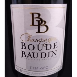 CHAMPAGNE DEMI SEC BOUDE BAUDIN