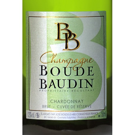 CHAMPAGNE CHARDONNAY RESERVE BOUDE BAUDIN