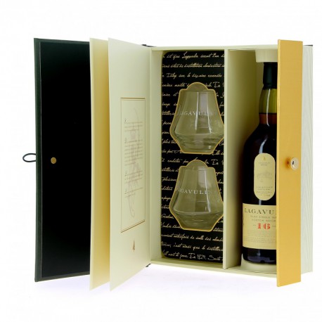 LAGAVULIN 16 ANS COFFRET "LIVRE" + VERRES