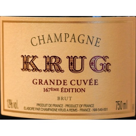 KRUG GRANDE CUVÉE 167ÈME ÉDITION