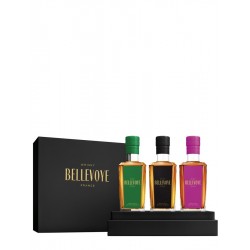 BELLEVOYE COFFRET PRESTIGE 3 BOUTEILLES VERT PRUNE NOIR