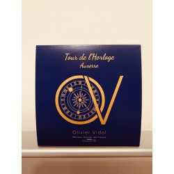 COFFRET HORLOGE AUXERRE 10 CHOCOLATS OLIVIER VIDAL