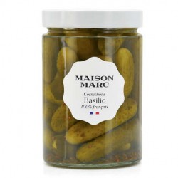 CORNICHONS AU BASILIC 310GR