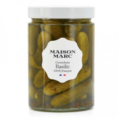 CORNICHONS AU BASILIC 310GR