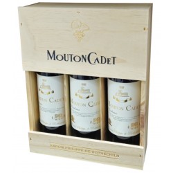 COFFRET 3 BOUTEILLES BORDEAUX MOUTON CADET HERITAGE